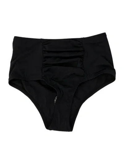 Pre-owned Staud Ruffle Embellishment Bottoms W/ Tags In Black