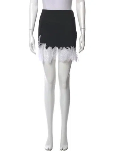 Pre-owned Staud Ruffle Embellishment Mini Skirt In Blue