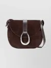 Staud Bella Truffle Suede Crossbody Bag