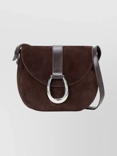 STAUD SADDLE CROSS-BODY BAG OVAL BUCKLE