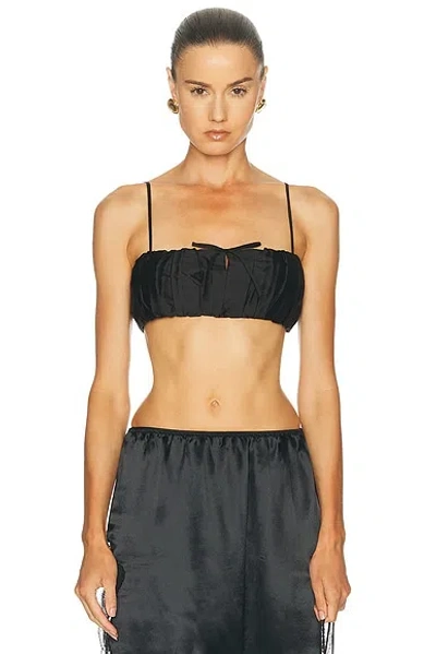 Staud Sade Silk Top In Black