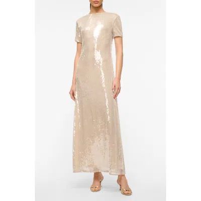 STAUD STAUD SAFI OPEN BACK SEQUIN GOWN