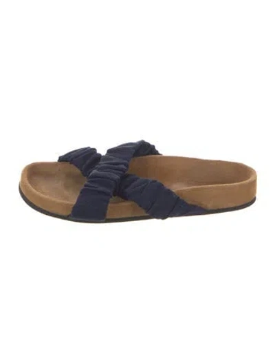 Pre-owned Staud Sandals In Blue