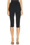 Staud Santino Cropped Pant In Black