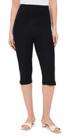 Staud Santino Cropped Knitted Leggings In Black