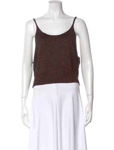 Pre-owned Staud Scoop Neck Sleeveless Top