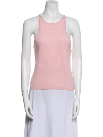 Pre-owned Staud Scoop Neck Sleeveless Top W/ Tags In Pink