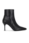 Staud Sebastian Leather Ankle Booties In Black