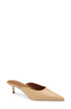 Staud Sebastian Kitten Heel Mule In Brown