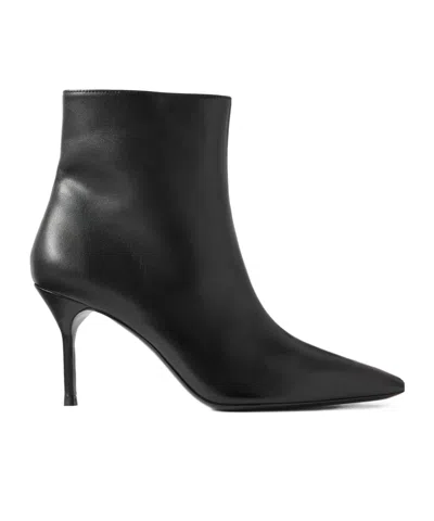 Staud Sebastian Leather Ankle Boots In Black