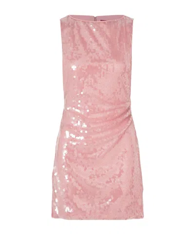 Staud Sequined Mini Dress In Black