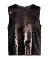 Staud Sequined Top In Brown