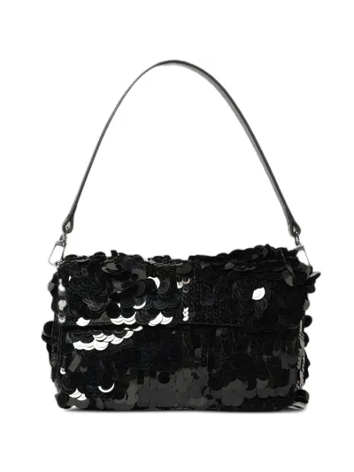 Staud Sequin-embellished Tote Bag In Black