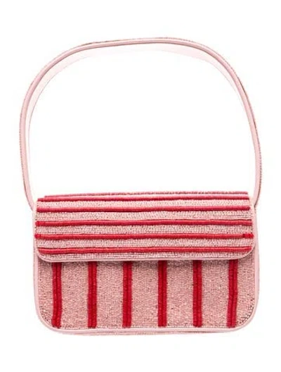Pre-owned Staud Sequins Shoulder Bag In Pink