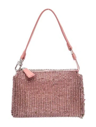 Pre-owned Staud Sequins Top Handle Bag In Pink