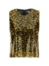 Staud Seraphina Sequin-embellishment Sleeveless Top In Animal Print