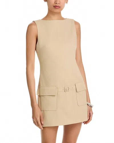Staud Sheila Mini Dress In Taupe In Neutral