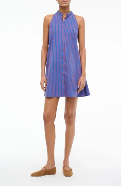 Staud Shirley Stripe Sleeveless A-line Minidress