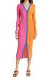 Staud Shoko Colorblock Sweater Dress