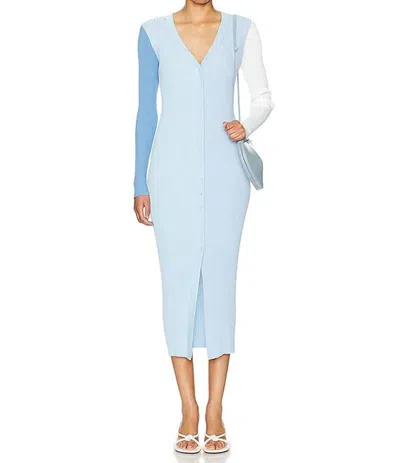 STAUD SHOKO DRESS IN PERIWINKLE