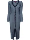 Staud Shoko Midi Dress In Blue