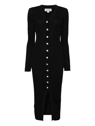 Staud Shoko Sweater Dress In Black