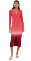Staud Shoko Sweater Dress Dusk Dip Dye In Dusk Dip Dye