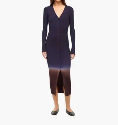 STAUD SHOKO SWEATER DRESS IN TWILIGHT DIP DYE