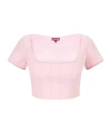 Staud Short Jacket In Pink