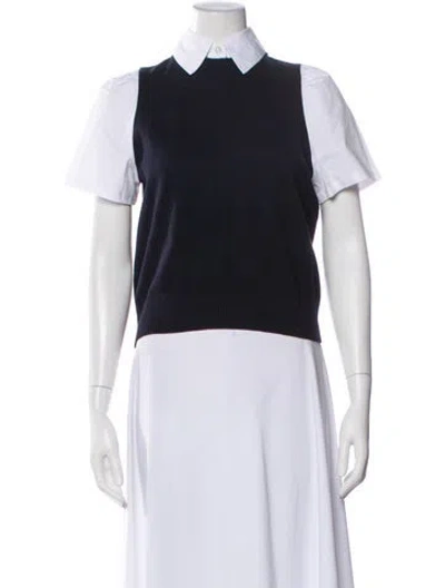 Pre-owned Staud Short Sleeve Top W/ Tags In Multi