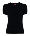 Staud Short-sleeved T-shirt In Black