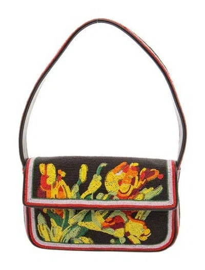 Pre-owned Staud Shoulder Bag In Black
