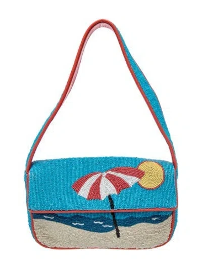 Pre-owned Staud Shoulder Bag In Blue