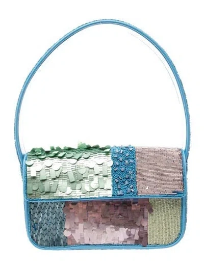 Pre-owned Staud Shoulder Bag In Blue