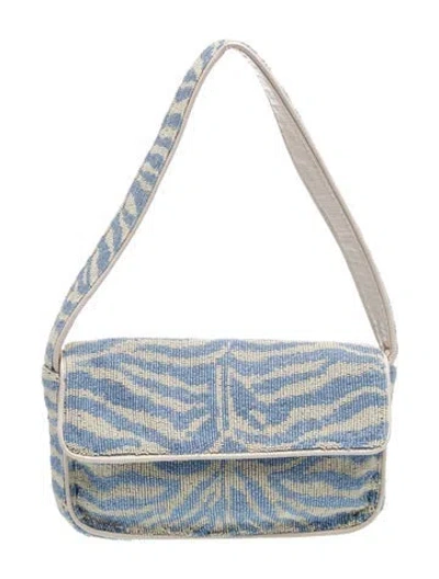Pre-owned Staud Shoulder Bag In Blue