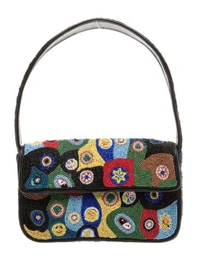 Pre-owned Staud Shoulder Bag In Blue