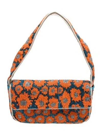 Pre-owned Staud Shoulder Bag In Blue