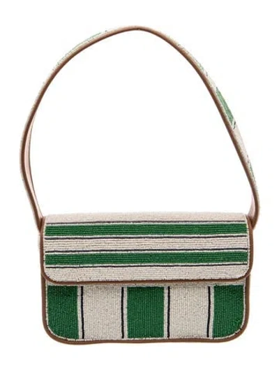 Pre-owned Staud Shoulder Bag In Green