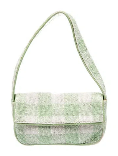 Pre-owned Staud Shoulder Bag In Green