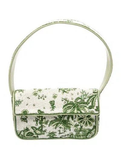 Pre-owned Staud Shoulder Bag In Green