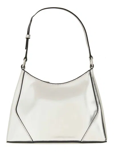 Staud Shoulder Bag Linda In Silver