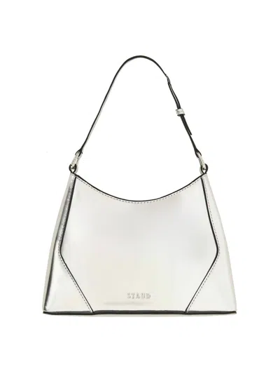 Staud Shoulder Bag Linda In Silver