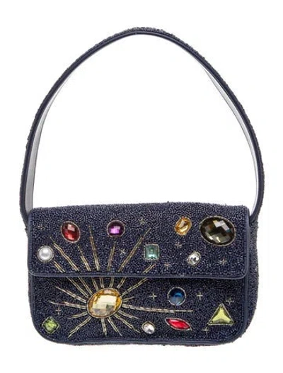 Pre-owned Staud Shoulder Bag Medium In Blue