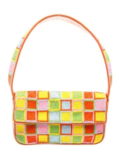 Pre-owned Staud Shoulder Bag In Orange