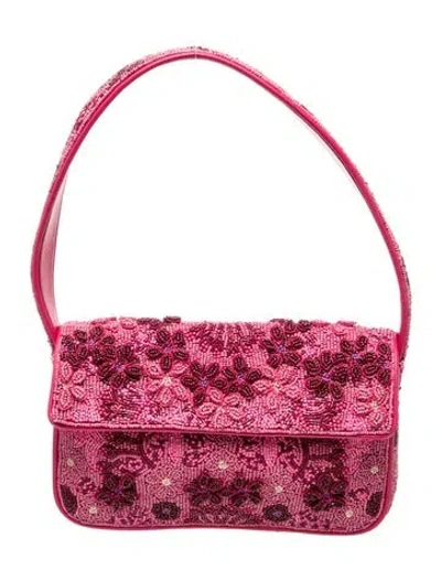 Pre-owned Staud Shoulder Bag In Pink