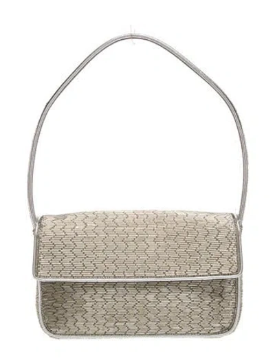 Pre-owned Staud Shoulder Bag In Silver