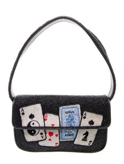 Pre-owned Staud Shoulder Bag In Silver