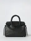 Staud Structured Textured Top Handle Shoulder Bag In Black