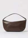 Staud Demy Leather Shoulder Bag With Adjustable Strap In Brown