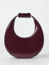 Staud Curved Shoulder Bag Adjustable Strap Top Handle In Purple